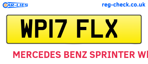 WP17FLX are the vehicle registration plates.