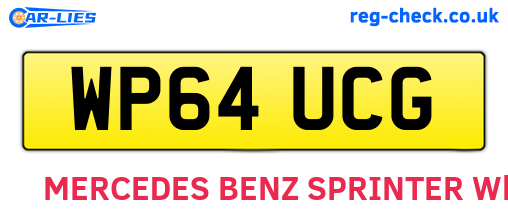 WP64UCG are the vehicle registration plates.