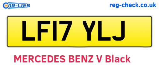 LF17YLJ are the vehicle registration plates.