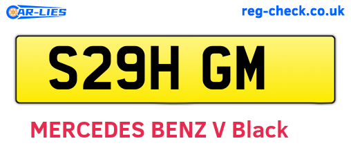 S29HGM are the vehicle registration plates.