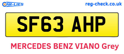 SF63AHP are the vehicle registration plates.