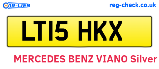 LT15HKX are the vehicle registration plates.