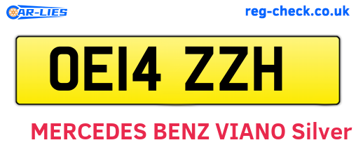 OE14ZZH are the vehicle registration plates.