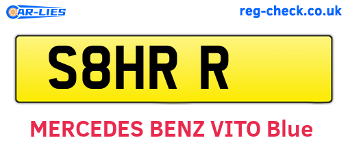 S8HRR are the vehicle registration plates.