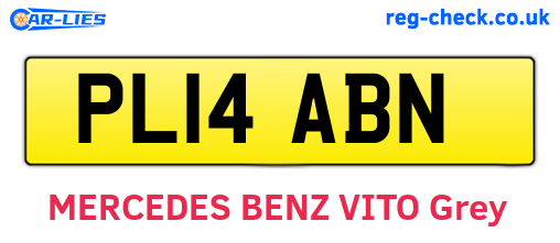 PL14ABN are the vehicle registration plates.