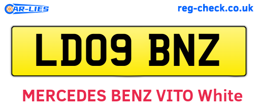 LD09BNZ are the vehicle registration plates.