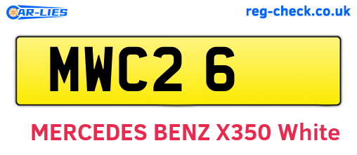 MWC26 are the vehicle registration plates.
