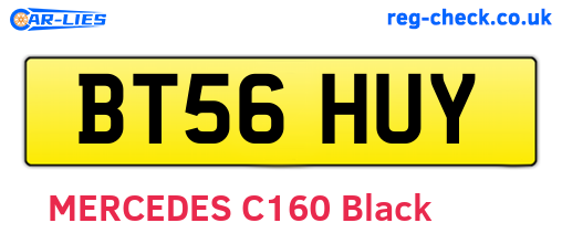 BT56HUY are the vehicle registration plates.