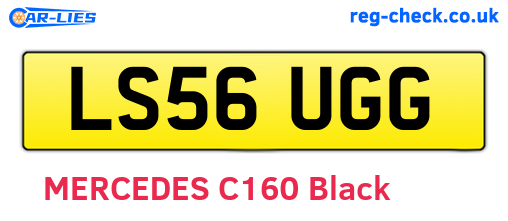 LS56UGG are the vehicle registration plates.