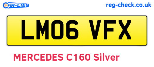 LM06VFX are the vehicle registration plates.