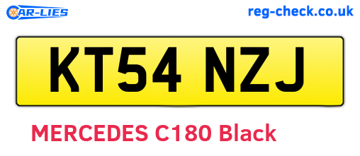 KT54NZJ are the vehicle registration plates.