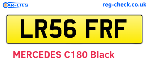 LR56FRF are the vehicle registration plates.