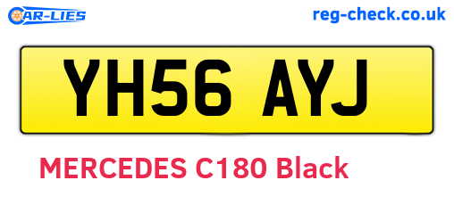 YH56AYJ are the vehicle registration plates.