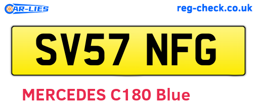 SV57NFG are the vehicle registration plates.