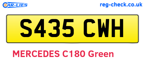 S435CWH are the vehicle registration plates.