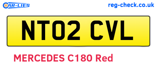 NT02CVL are the vehicle registration plates.