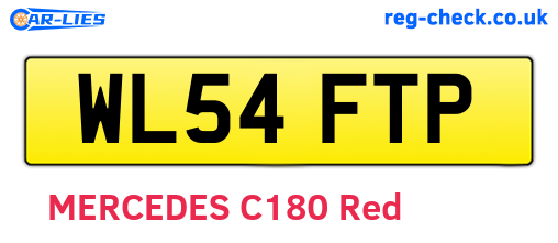WL54FTP are the vehicle registration plates.