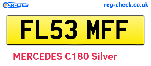 FL53MFF are the vehicle registration plates.