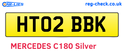 HT02BBK are the vehicle registration plates.