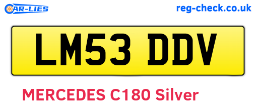 LM53DDV are the vehicle registration plates.