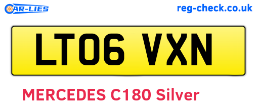 LT06VXN are the vehicle registration plates.