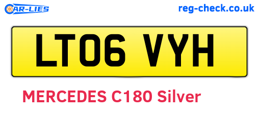LT06VYH are the vehicle registration plates.