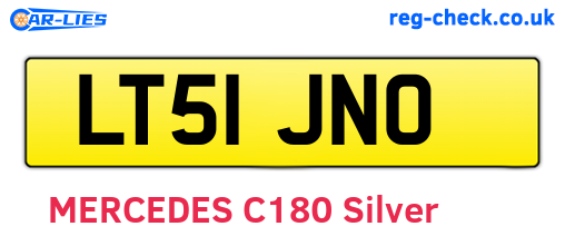 LT51JNO are the vehicle registration plates.