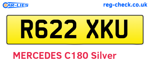 R622XKU are the vehicle registration plates.