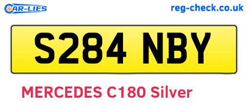 S284NBY are the vehicle registration plates.