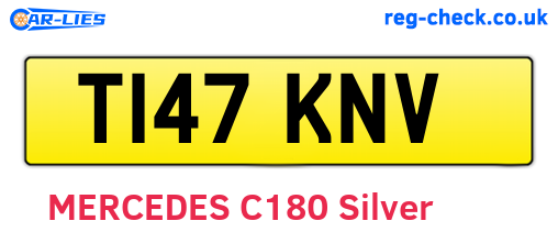 T147KNV are the vehicle registration plates.