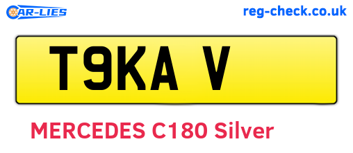 T9KAV are the vehicle registration plates.