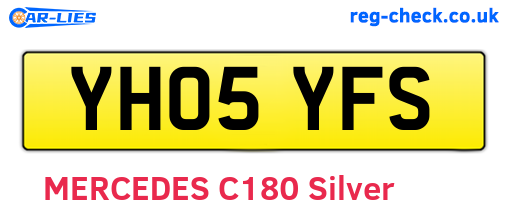 YH05YFS are the vehicle registration plates.