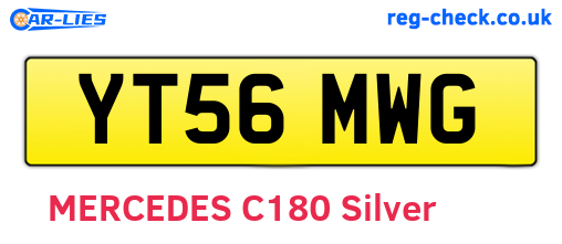YT56MWG are the vehicle registration plates.