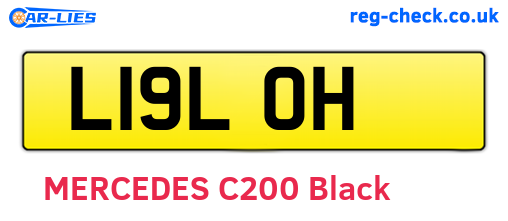 L19LOH are the vehicle registration plates.