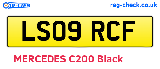LS09RCF are the vehicle registration plates.