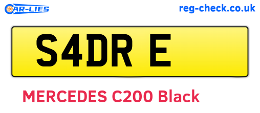 S4DRE are the vehicle registration plates.