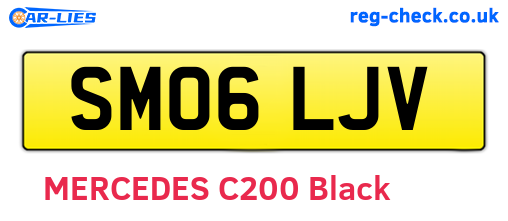 SM06LJV are the vehicle registration plates.