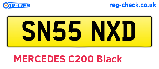 SN55NXD are the vehicle registration plates.