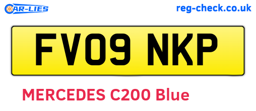 FV09NKP are the vehicle registration plates.