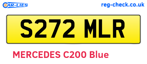 S272MLR are the vehicle registration plates.