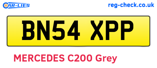 BN54XPP are the vehicle registration plates.