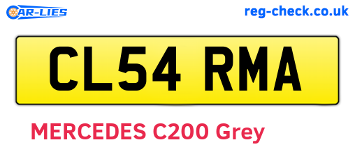CL54RMA are the vehicle registration plates.