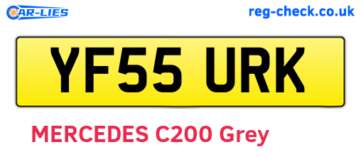 YF55URK are the vehicle registration plates.