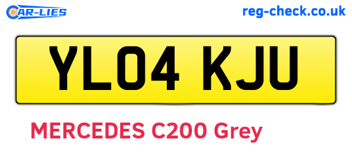 YL04KJU are the vehicle registration plates.