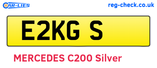 E2KGS are the vehicle registration plates.