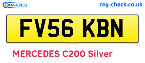FV56KBN are the vehicle registration plates.