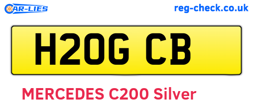 H20GCB are the vehicle registration plates.