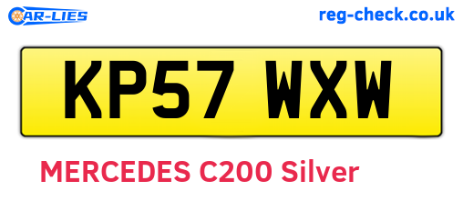 KP57WXW are the vehicle registration plates.