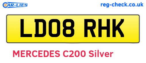 LD08RHK are the vehicle registration plates.
