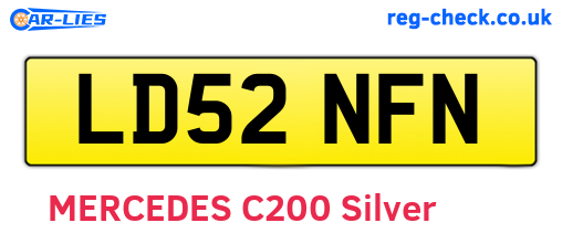 LD52NFN are the vehicle registration plates.